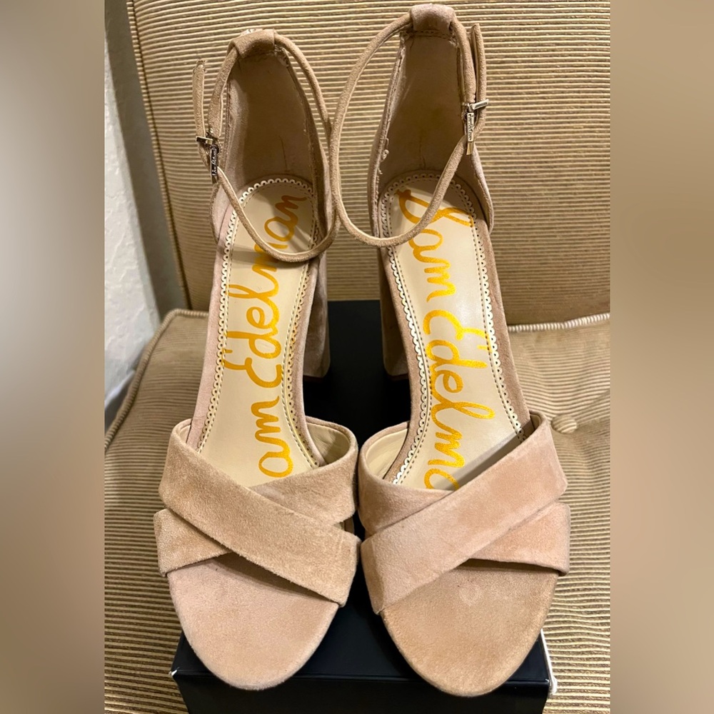 🔥NWT Sam Edelman Yancy Block Heel Ankle Strap Sandals - Size 9 - Picture 5 of 16
